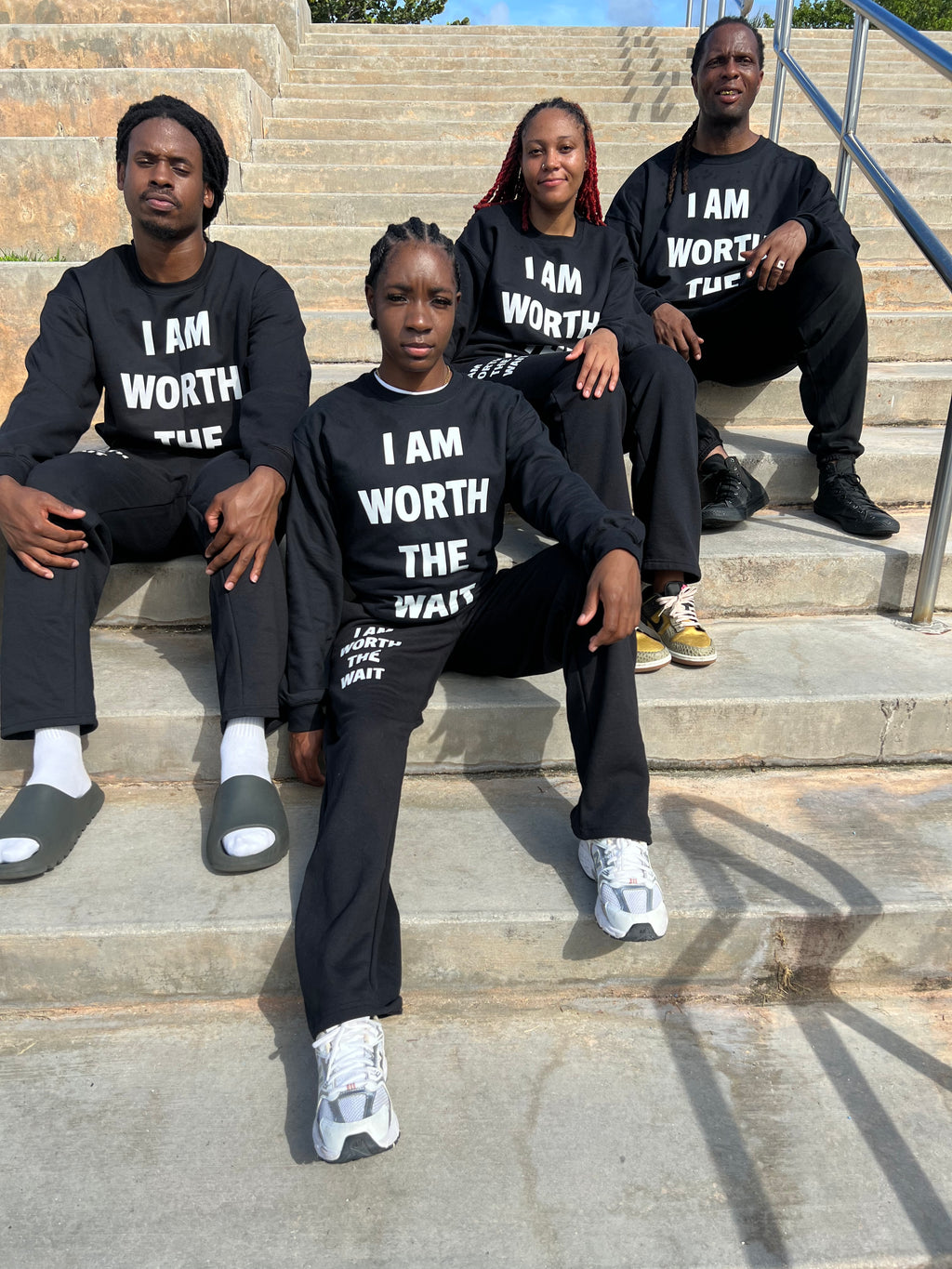 I AM WORTH THE WAIT SWEAT SUIT