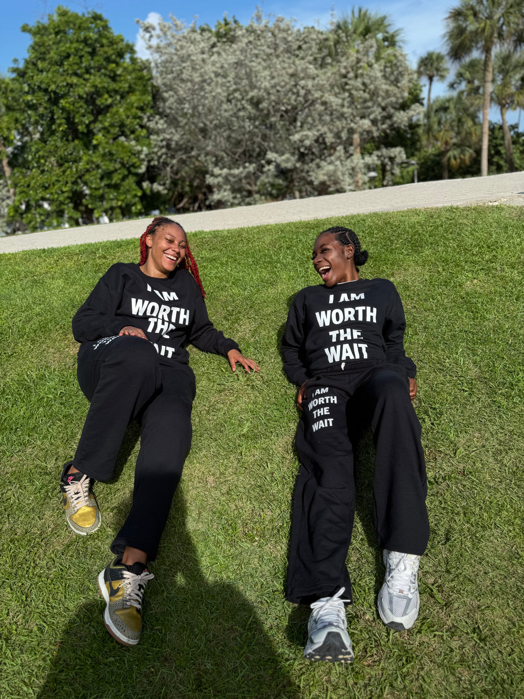 I AM WORTH THE WAIT SWEAT SUIT