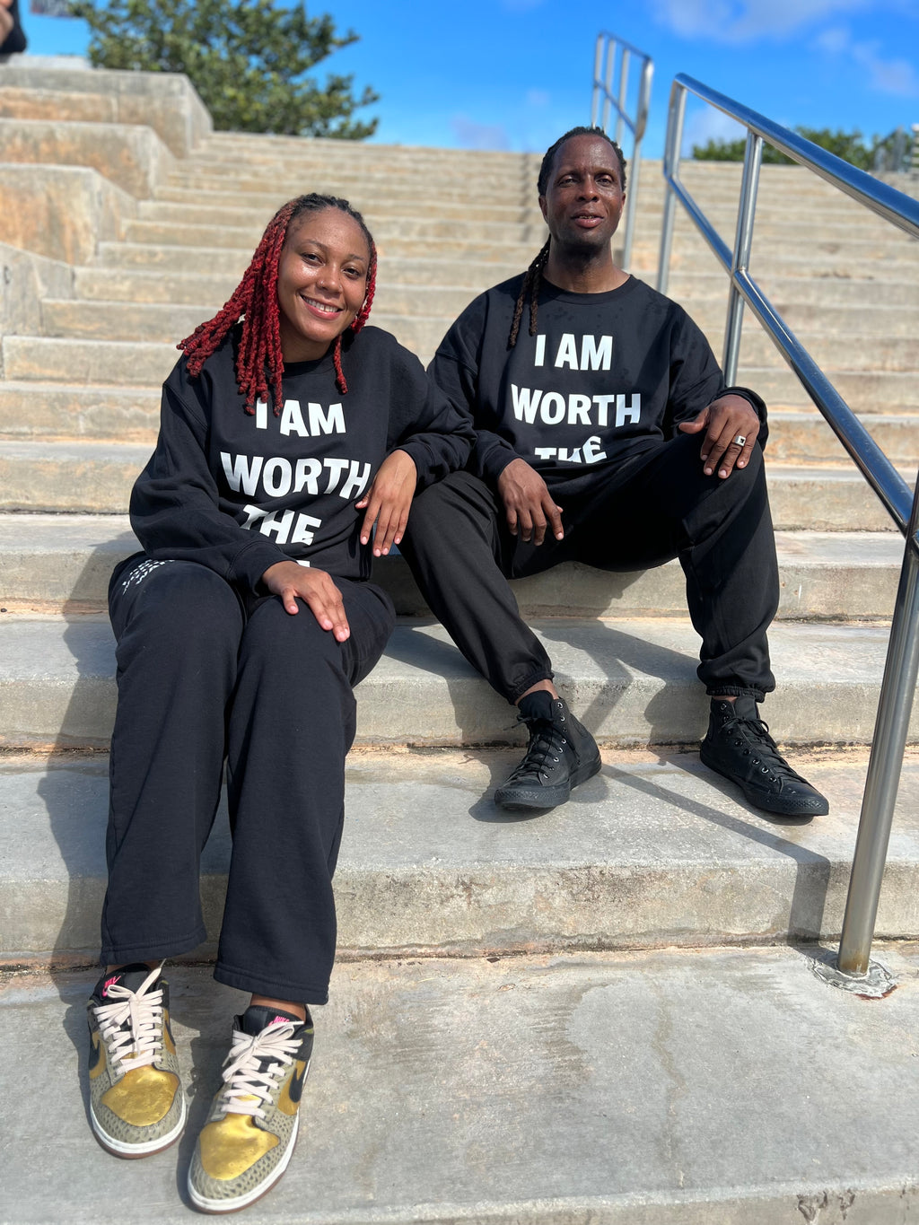 I AM WORTH THE WAIT SWEAT SUIT